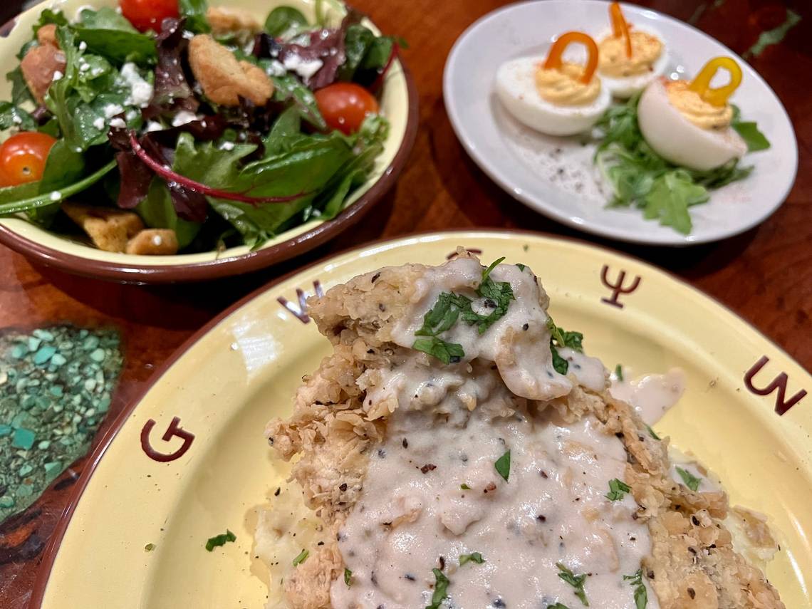 A hole-in-the-wall Fort Worth Stockyards restaurant is known for chicken-fried steak