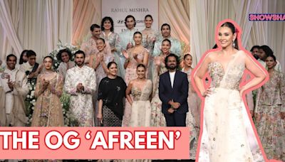 Lisa Ray Opens Rahul Mishra Show At India Couture Week; Walks On 'Afreen Afreen' - News18