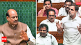 Acerbic Rahul spares none, attacks even LS Speaker Birla | India News - Times of India