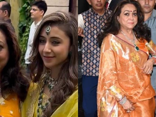 Tina Ambani's Daughter-in-law Khrisha Poses for Paps in Rare Appearance at Anant and Radhika's Haldi | Watch - News18