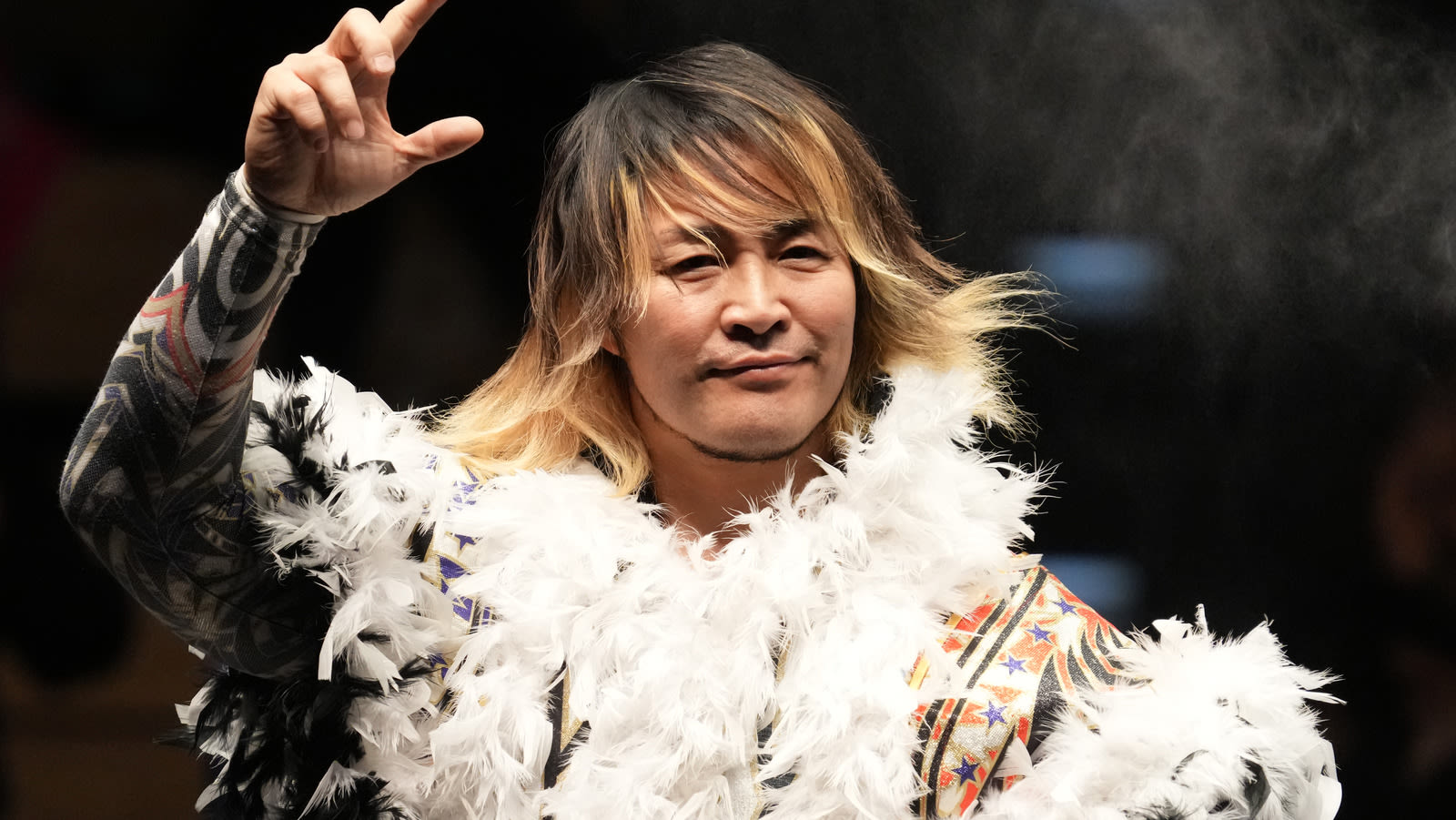 NJPW's Hiroshi Tanahashi Makes Surprise Appearance As Mystery Partner On AEW Collision - Wrestling Inc.