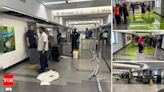 Miami airport hallway flooded by mysterious green fluid - Times of India