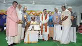 Ghatam Vidwan AK Palanivel honoured at Sri Thyagaraja music festival in Tirupati