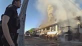 WATCH: Body camera footage captures off-duty officers pulling people from burning building in Fargo