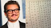 Pedro Pascal shares the 'psychotic' way he memorizes his lines, and people are comparing it to Zodiac Killer's ciphers