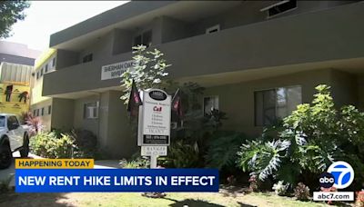 New limit on rent increases goes into effect today in LA, Orange counties - What you need to know