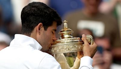 Las asombrosas estadísticas que dejó Carlos Alcaraz tras coronarse campeón en Wimbledon