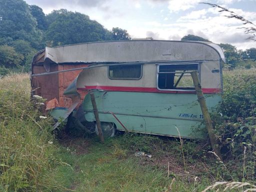 Beauty spot ‘blighted’ by caravans ‘dumped on it in bid to stop vandalism’