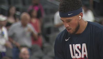 Here's some of Devin Booker's camcorder footage from Paris Olympics