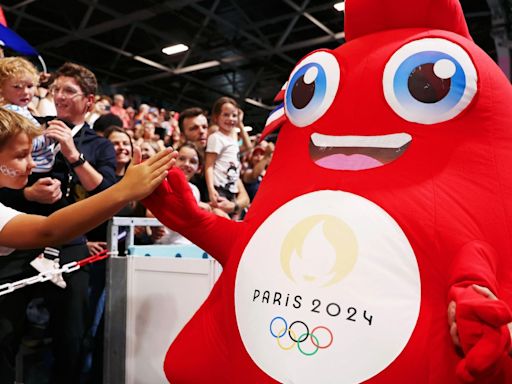 Inside army of Olympic mascots who dance in odd outfits with VERY rude likeness