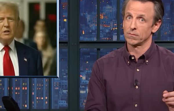 Seth Meyers Goes ‘Out On A Limb’ With Donald Trump Jail Prediction: ‘For Real!’