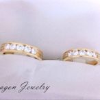 { Dragon Jewelry } 天然鑽石 線戒 男女戒 結婚 對戒 品牌精品 手工細緻 K白金 新婚最佳首選 兩色