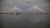 Ship at full throttle in harbor causes major South Carolina bridge to close until it passes safely