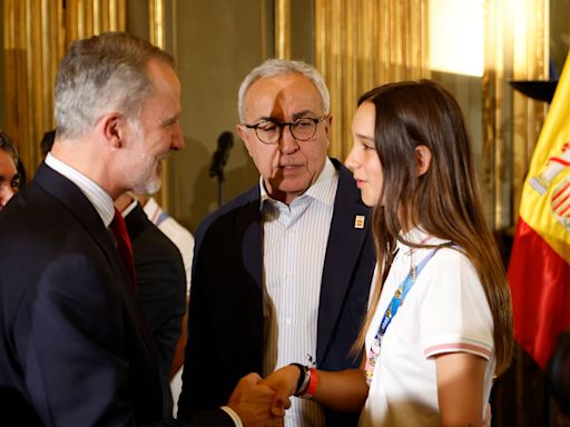 Natalia Muñoz, la atleta más joven de la delegación española en los JJOO 2024, que se reunió con el rey Felipe VI: "Es alucinante"