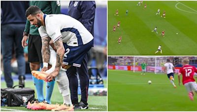 Why Kyle Walker was forced to change boots in England vs Denmark