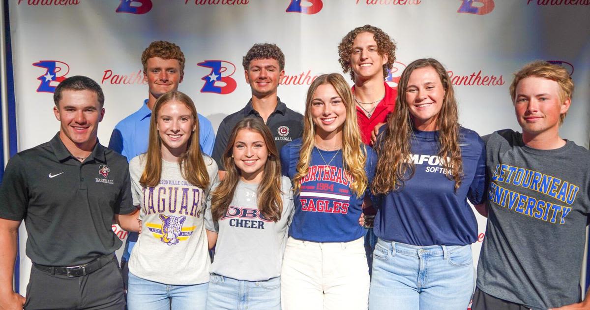 Nine Bullard athletes sign to compete in college