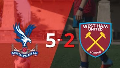 Con doblete de Jean-Philippe Mateta, Crystal Palace liquidó 5-2 a West Ham United