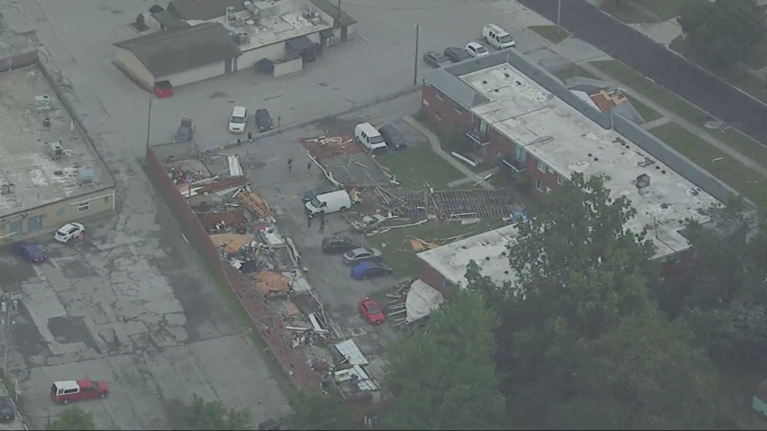 ‘War zone:’ See the storm damage at an apartment building in Parma Heights