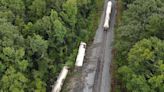 Heavy rain in Mississippi causes train to derail