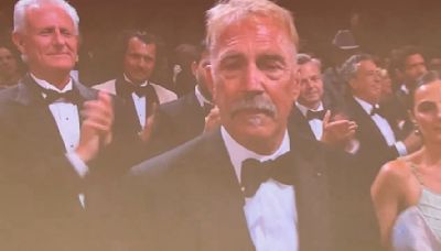 Kevin Costner sheds tears during 10-minute standing ovation at Cannes