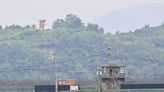 North Korea's forces spotted fortifying border post