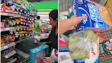 VIDEO: Familia presume despensa de $1,000 y $2,500 en Aurrera y los tunden en redes por comprar productos "baratos"