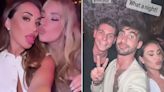 Lauryn Goodman sticks her tongue out on night out to cheer on Kyle Walker