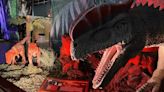 Lifelike exhibits at Dinosaur Adventure in Lee Civic Center