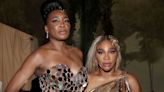 Serena Williams stuns in semi-sheer pink outfit for coordinated fashion week appearance with sister Venus