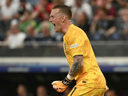 Jordan Pickford makes England history in clash with Denmark