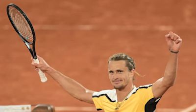 法網》首輪剛擊敗納達爾 季維瑞夫苦戰五盤險勝連七屆晉16強