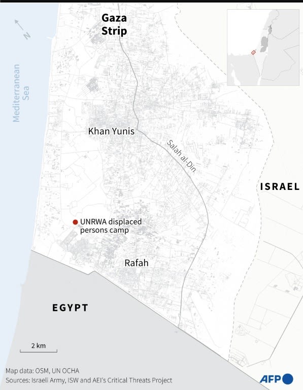 Devastation after Israeli strike on Rafah camp