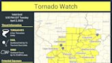 Tornado watch in effect for Tri-State through 6 p.m. Tuesday