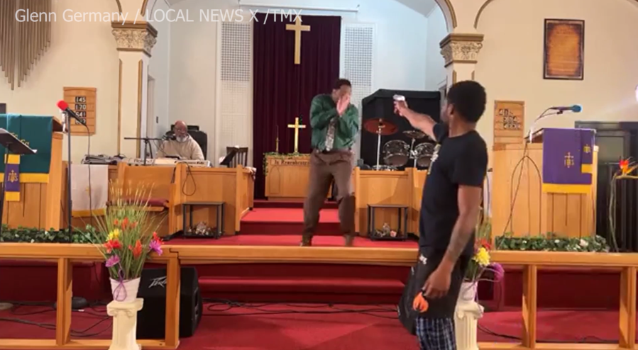 ‘God jammed the gun’: Man tried to shoot pastor during livestreamed sermon, police say