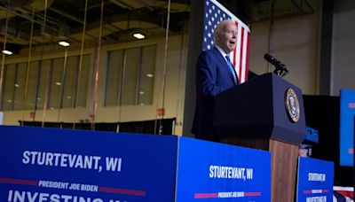 Biden trolls Trump by unveiling new facility on site of ex-president’s failed FoxConn plant