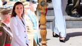 Queen Letizia of Spain Strides in ’90s-Inspired Kitten Heels for Flag Oath Anniversary