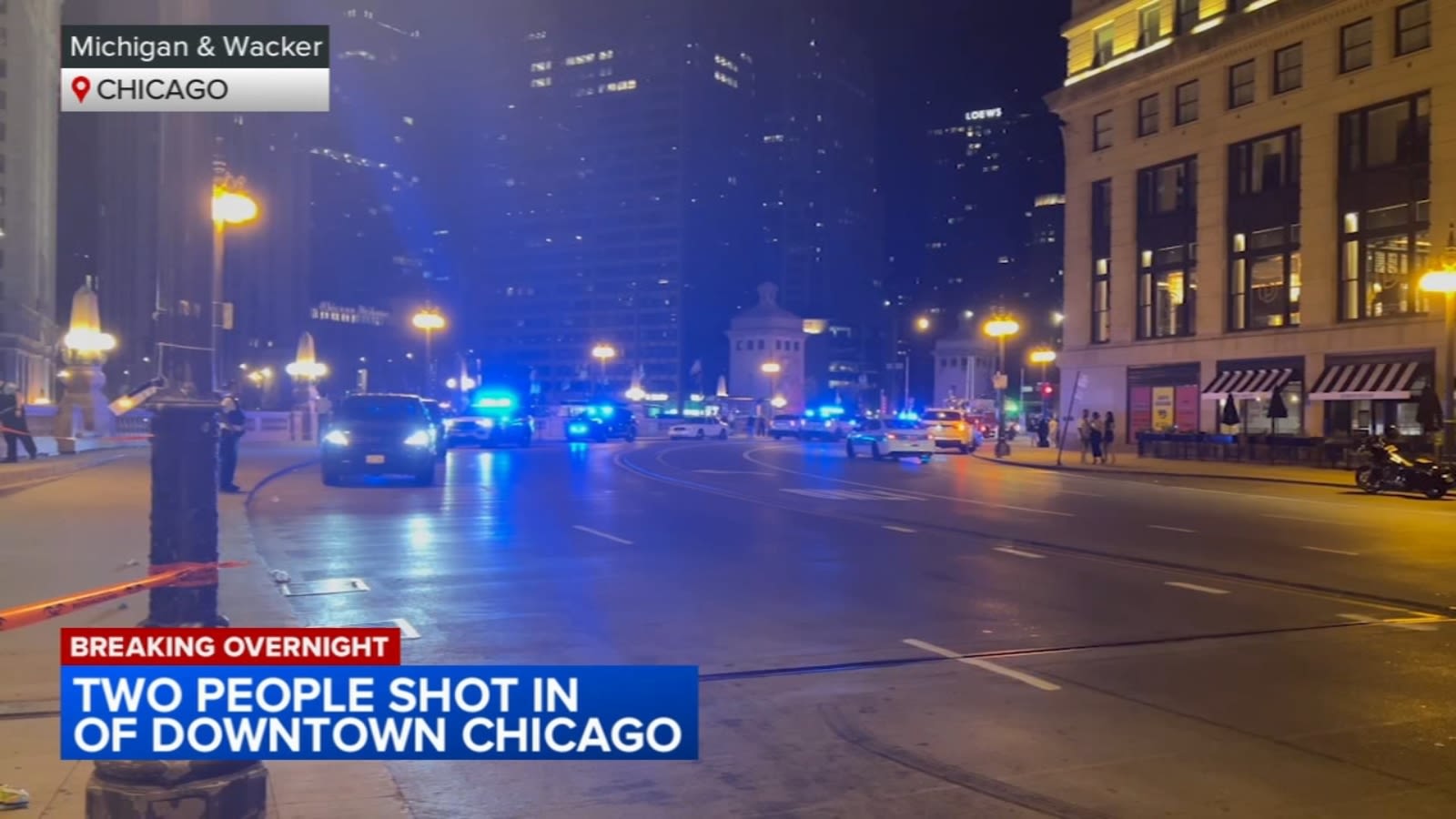 Chicago shooting: 2 men shot on sidewalk in the Loop, police say