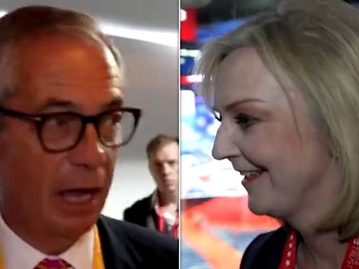 Nigel Farage And Liz Truss Have 2 Very Uncomfortable Reactions When Asked About Potential Trump Meetings