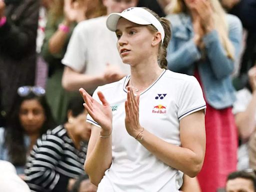 Elena Rybakina enters Wimbledon quarter-finals as Kalinskaya retires | Tennis News - Times of India