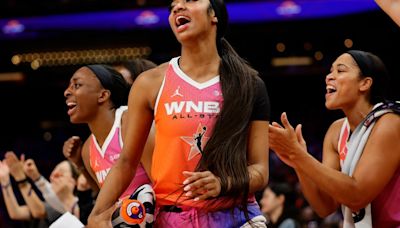 Angel Reese had a double-double during the WNBA All-Star Game because of course she did