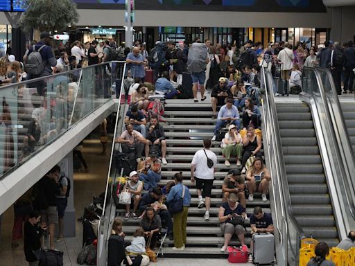 Trains across France halted by coordinated arson attacks ahead of Olympics opening