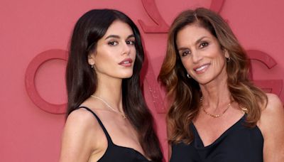 Kaia Gerber and Cindy Crawford Have a Matching Moment at Omega Event