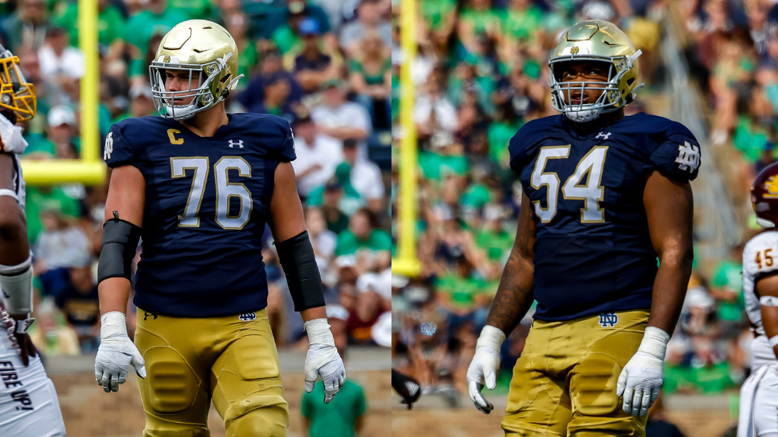 Joe Alt, Blake Fisher Build On Notre Dame's Elite Offensive Line Tradition