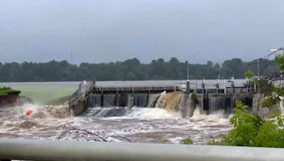 Manawa Dam in Wisconsin appears to be ‘intact’ after flash flooding raised concerns about the structure, authorities say