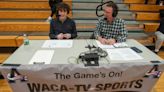 Father-son broadcast team announces Ashland High sporting events for WACA-TV