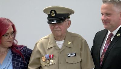 Decades later, WW II veteran receives medals he earned in East Moline ceremony