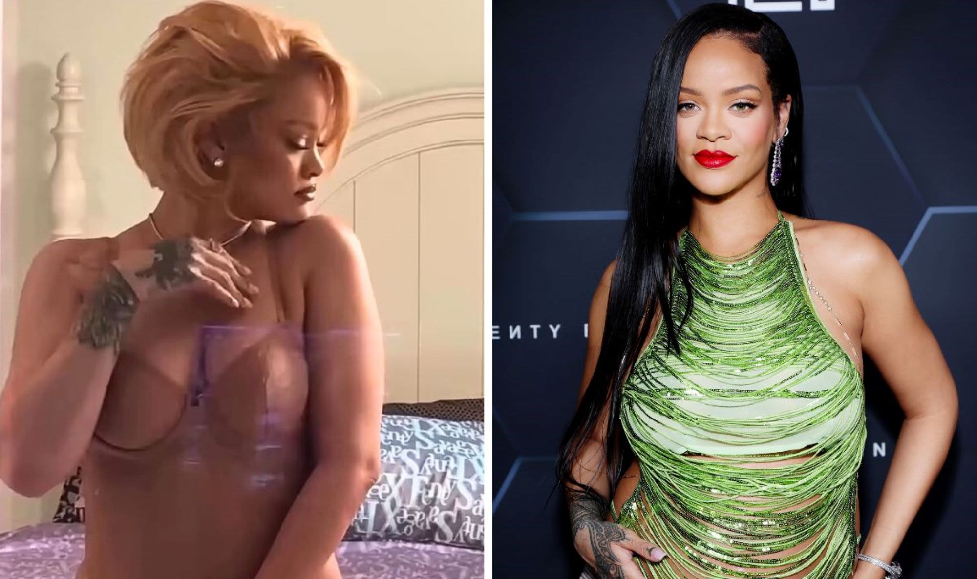 Rihanna Shows off Post-Baby Body in Nude Underwear After Plastic Surgery Confession