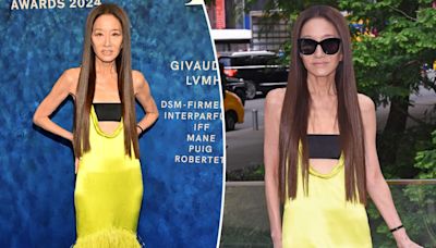Vera Wang, 74, is ‘forever young’ in neon feathers for latest red carpet appearance