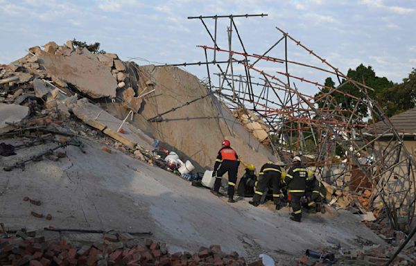 Survivors rescued but dozens still trapped after a deadly building collapse in South Africa