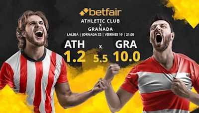 Athletic Club vs. Granada CF: horario, TV, estadísticas, clasificación y pronósticos